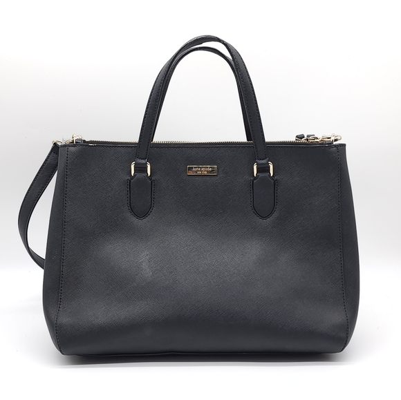 kate spade Handbags - Kate Spade New York Black Leighann Laurel Way Lane Satchel Shoulder Bag Handbag